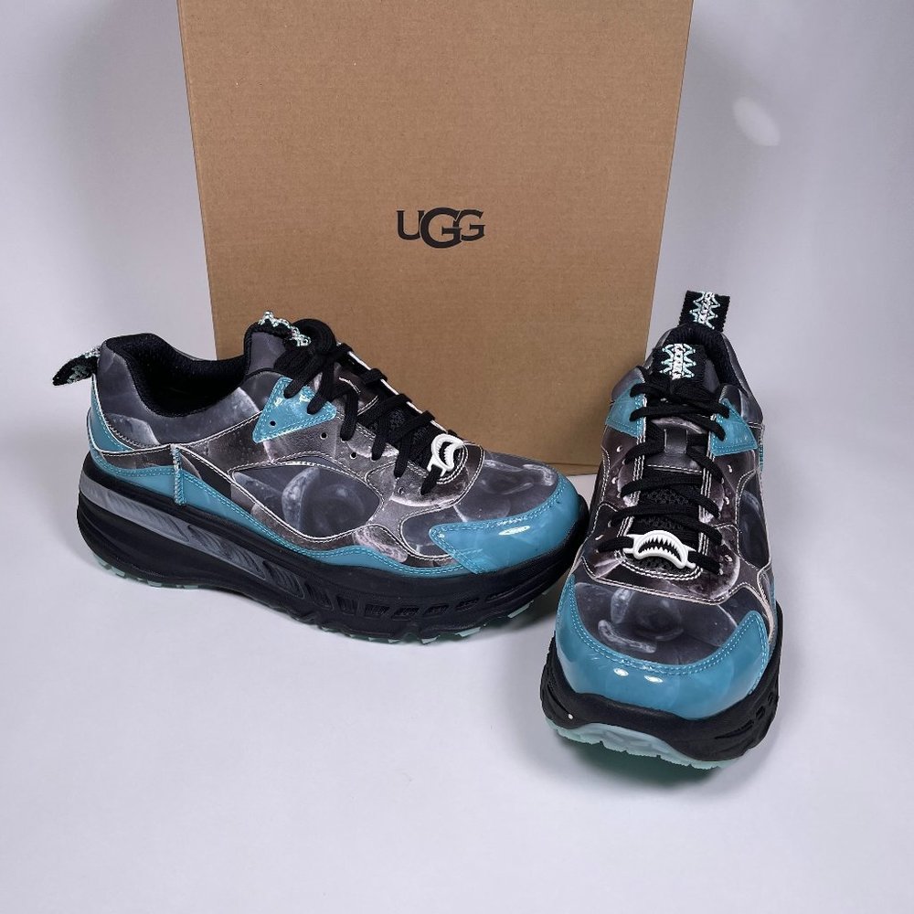 UGG Black/Teal 'Shark Vision' Sneakers